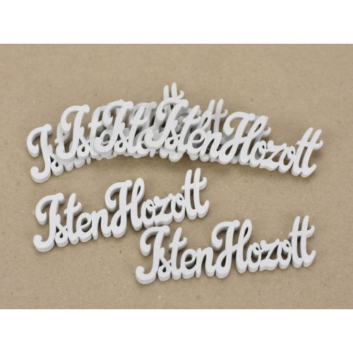 Fa felirat fehér - Isten hozott kb. 100*30*5 mm