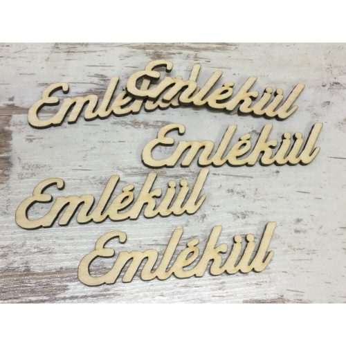 Fa felirat - Emlékül  9cm 