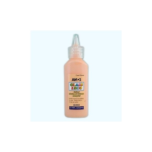 Amos üvegmatrica festék 22 ml - coral narancs