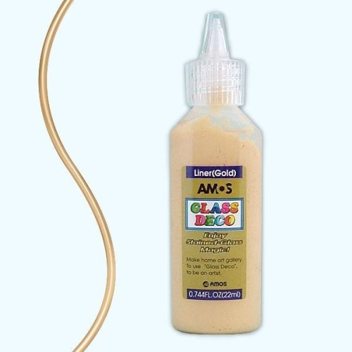 Amos üvegmatrica festék kontúr 22 ml - arany