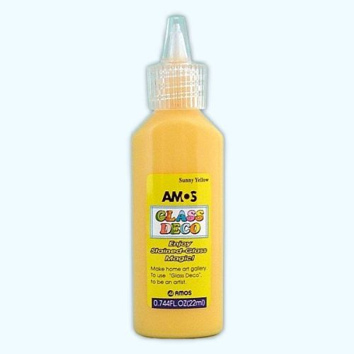 Amos üvegmatrica festék 22 ml - napsárga