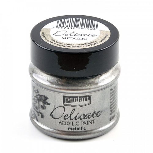 Metál Delicate akrilfesték 50 ml - antikezüst