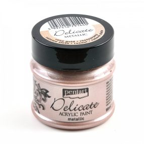Metál Delicate akrilfesték 50 ml - rózsaarany