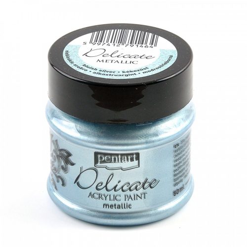 Metál Delicate akrilfesték 50 ml - kékezüst
