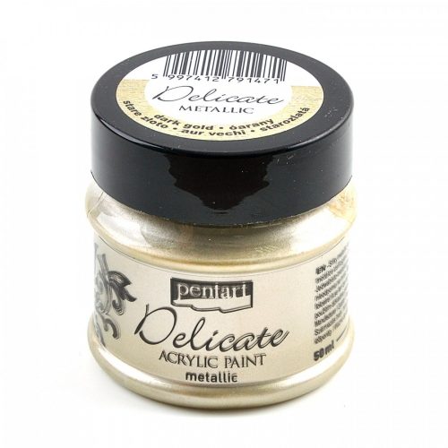 Metál Delicate akrilfesték 50 ml - óarany