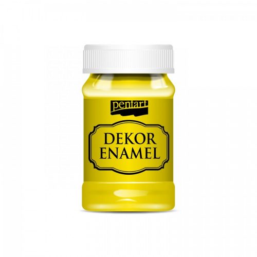 Dekor zománcfesték - sárga 100 ml