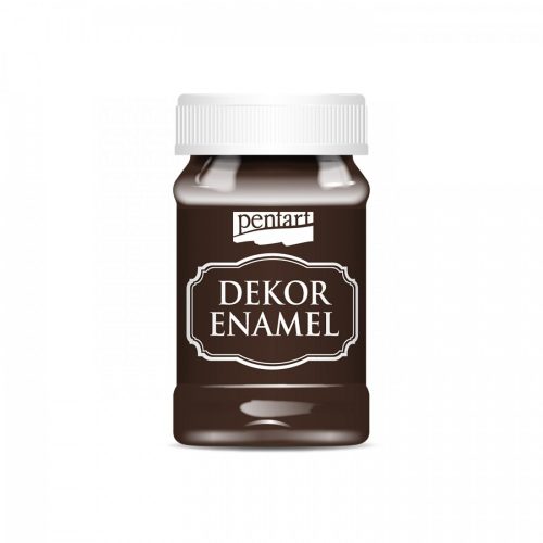 Dekor zománcfesték - barna 100 ml