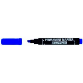   Centropen permanent  alkohol bázisú 1-4,6 mm vágott hegy  - kék