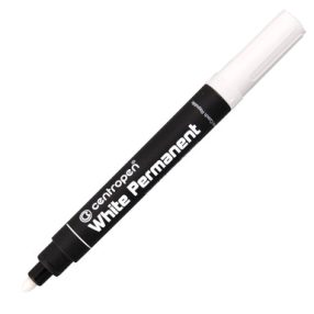   Centropen permanent  vízbázisú 2,5 mm gömbölyű hegy - fehér