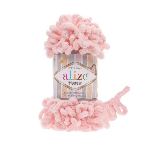 Alize Puffy fonal 100 g - 340 púder rózsaszin