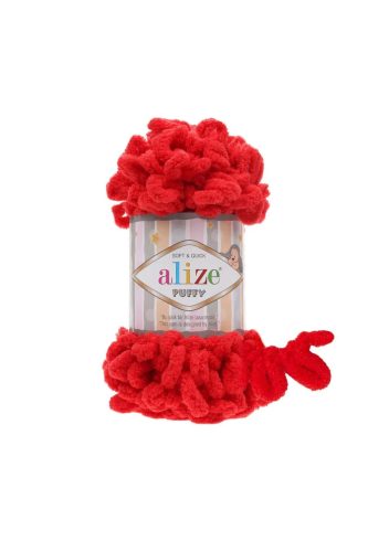 Alize Puffy fonal 100 g - 56 piros