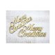 Fa felirat - Merry Christmas kb. 150*80*3 mm