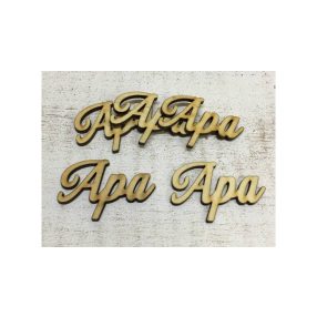 Fa felirat - Apa kb. 5,5 cm