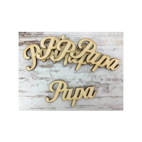 Fa felirat - Papa kb. 10 cm