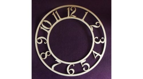 Óraszámok keretben arab számokkal 300x300x3 mm