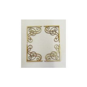 Filigrán, sarokminta 50x50x3 mm 