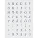 Sablon - ABC 12 mm (20*14,5 cm)