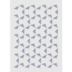 Sablon - Háromszög (kb. 20*14,5 cm)