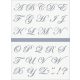 Sablon - ABC Calligraphy 30 mm (2 db kb. 20*14,5 cm)