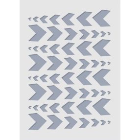 Sablon - Crazy arrows (kb. 20*14,5 cm)