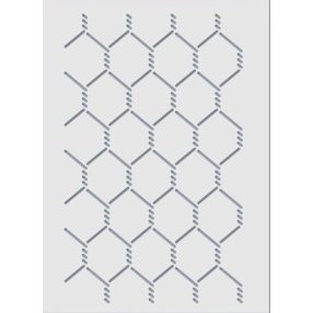 Sablon - Csirkeháló (kb. 20*14,5 cm)