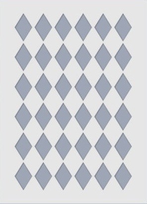 Sablon - Káró (kb. 20*14,5 cm)