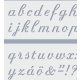 Sablon - ABC Calligraphy kisbetűk (20*9,5 cm 2 db)