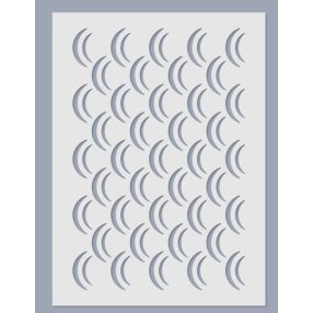 Sablon - Hullám minta (20*14,5 cm)