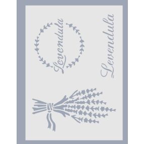 Sablon - Levendula 02 (kb. 20*14,5 cm)