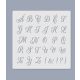 Sablon - ABC betűk 037 (14*14 cm)