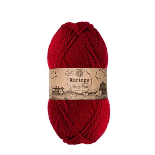 Melange Wool 100 gr - 2117 piros
