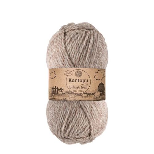 Melange Wool 100 gr - 9002 bézs melange