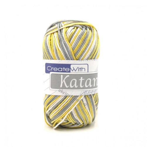 Katan multikolor fonal 502 - fehér - sárga - szürke