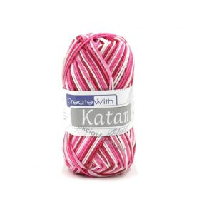 Katan multikolor fonal 507 - fehér - rózsaszín - mályva