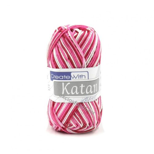 Katan multikolor fonal 507 - fehér - rózsaszín - mályva