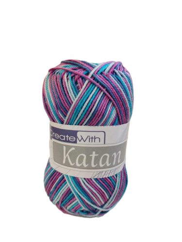 Katan multikolor fonal 527 - kék - tűrkíz - mályva