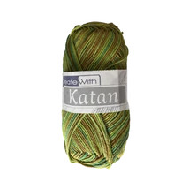 Katan multikolor fonal 528 - zöld - mustár - cián