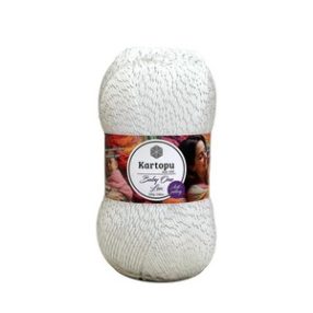 Baby One Lux 100 gr - 010GÜ  fehér ezüst szállal