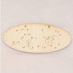 Fa táblácska Isten hozott felirattal 14*6 cm