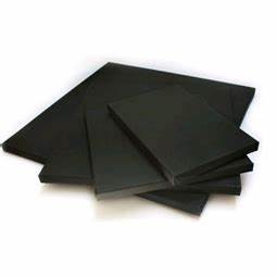 Feszített vászon 15*15 cm - fekete