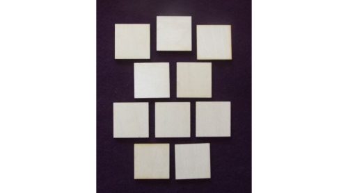 Fa alap négyzet - 60x60x3 mm