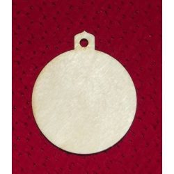 Fa alap - karácsonyfa dísz gömb- kb. 50*56*3 mm