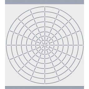 Sablon - Mandala pontozó - S16 (24,5x24,5 cm)