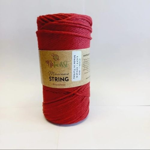 Macrame String 250 gr - 30 bordó