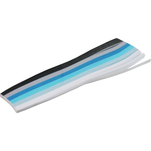 Quilling papír csíkok 180*5 mm 300 db  - Kék árnyalatok