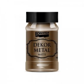 Dekormetál matt dekorfesték 100 ml - csokoládé