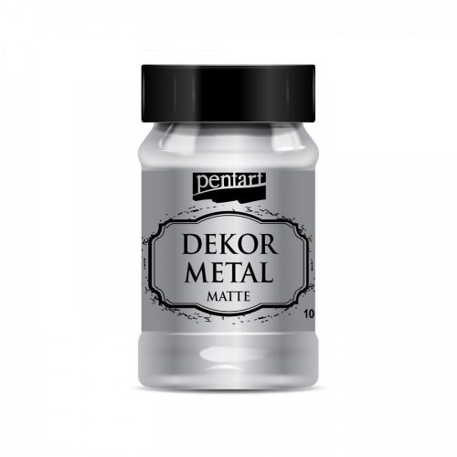 Dekormetál matt dekorfesték 100 ml - ezüst