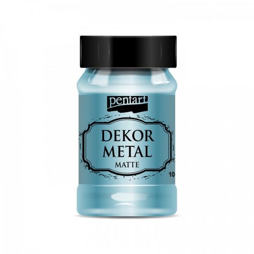 Dekormetál matt dekorfesték 100 ml - türkiz