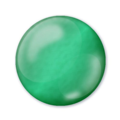 3D dekortoll 30 ml - smaragdzöld