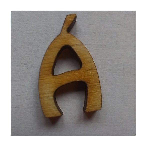 Fa betűk 1,5-2 cm Á